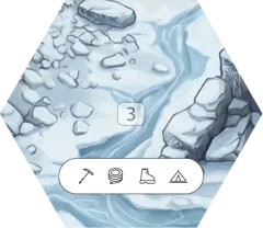 Icy rock