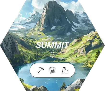 Short Summit tile: 6 Energy, needs Ice Axe, Rope, Snow Boots.
